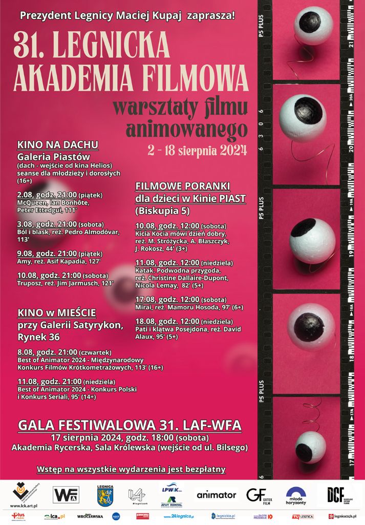 Legnicka Akademia Filmowa - afisz 2024 Legnicka Akademia Filmowa - afisz 2024