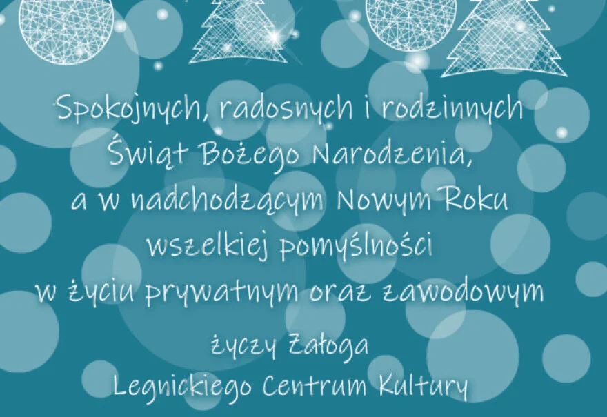 Wesołych Świąt i szczęśliwego Nowego Roku!