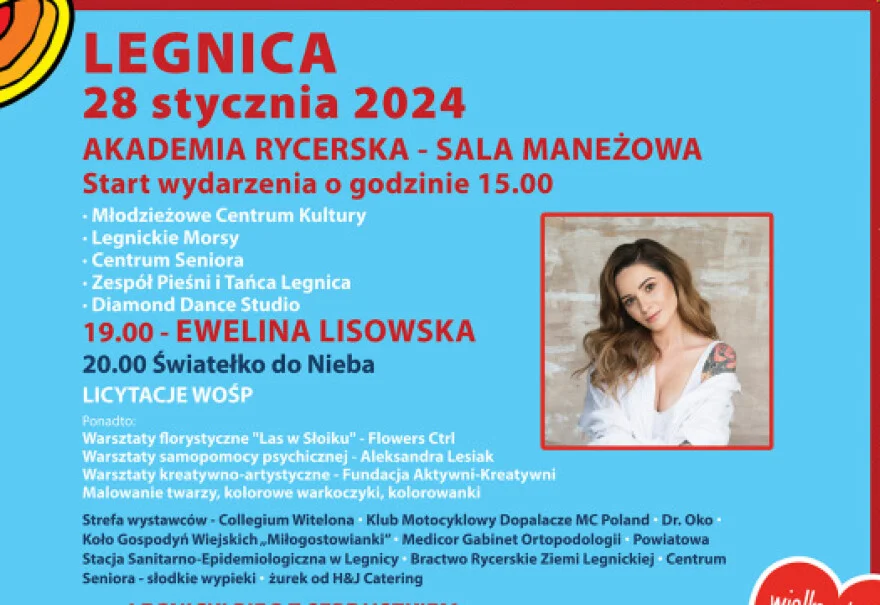 32. Finał Wielkiej Orkiestry Świątecznej Pomocy w Legnicy