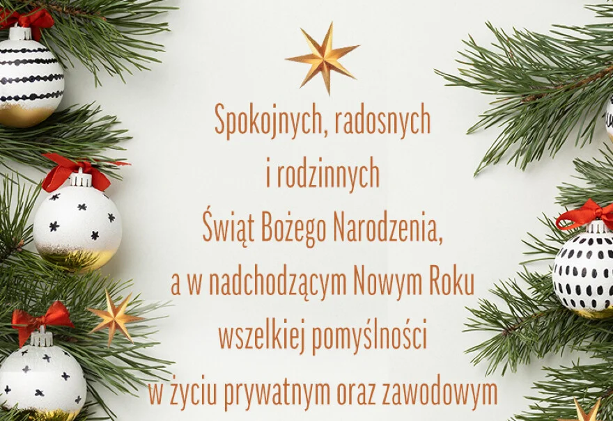 Wesołych Świąt Bożego Narodzenia i szczęśliwego Nowego Roku!