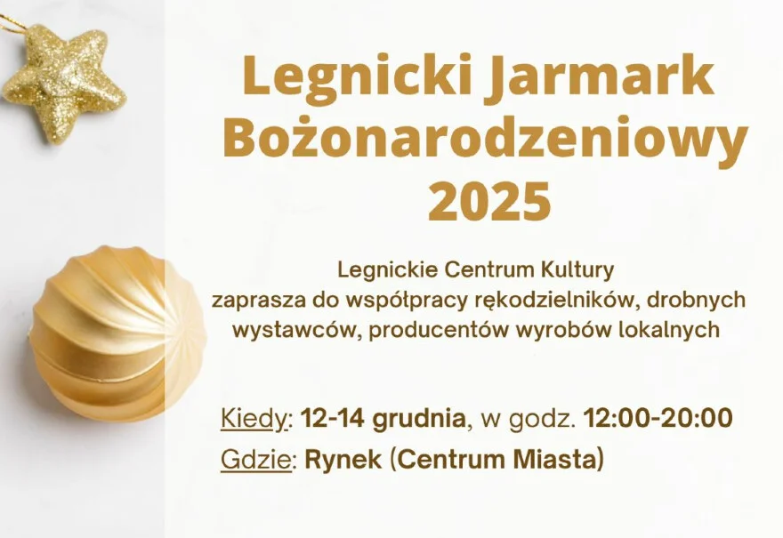 Szukamy wystawców na Legnicki Jarmark Świąteczny