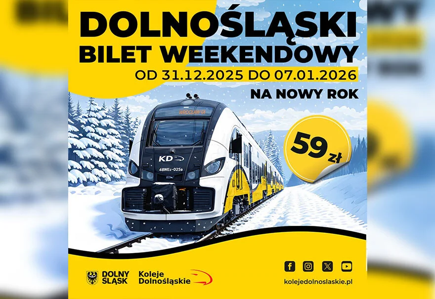 Specjalna oferta Kolei Dolnośląskich na Nowy Rok